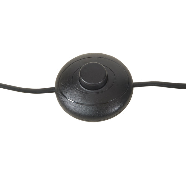 Állólámpa Barton 2 foglalatú fém 159 cm fekete [lux.pro]