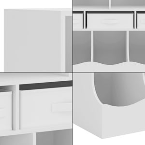 Gyerekpolc Vastesa 75x80x40 cm fehér [en.casa]
