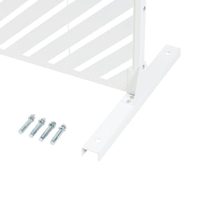 Térelválasztó Kekan acél 200x100x50 cm fehér [casa.pro]
