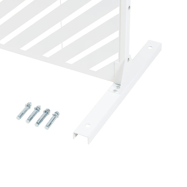 Térelválasztó Kekan acél 200x100x50 cm fehér [casa.pro]