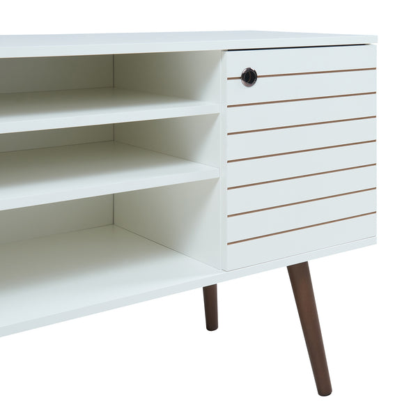 TV-szekrény Vare 130x40x66 cm fehér [en.casa]