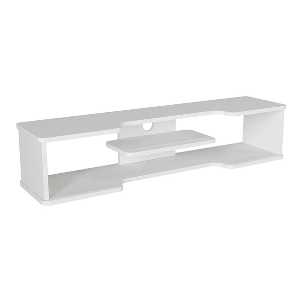 Falra szerelhető TV állvány Yrela 120x30x26 cm fehér [en.casa]
