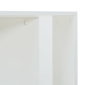 Forgatható könyvespolc Fjelmarirg 109x34x34 cm fehér [en.casa]