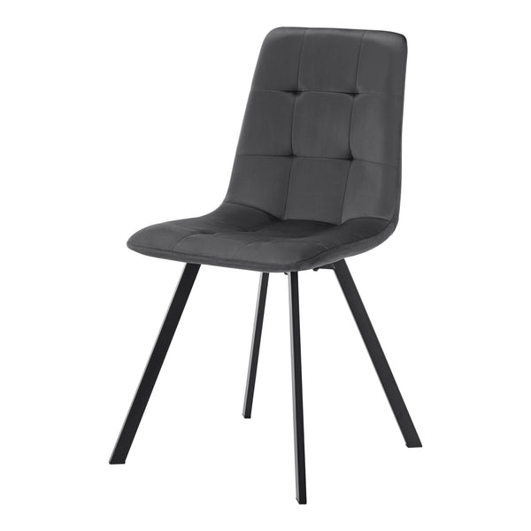 Étkezőgarnitúra Fitjar 4 személyes beton hatású/sötétszürke [en.casa]