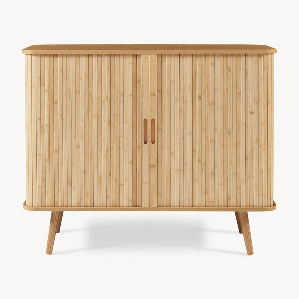 Tárolószekrény Nordkapp 100x40x80 cm bambusz [en.casa]