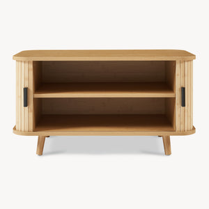 Cipősszekrény ülőpárnával Tvedestrand 50x80x40 cm bambusz/beige [en.casa]