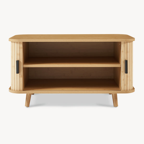 Cipősszekrény ülőpárnával Tvedestrand 50x80x40 cm bambusz/beige [en.casa]