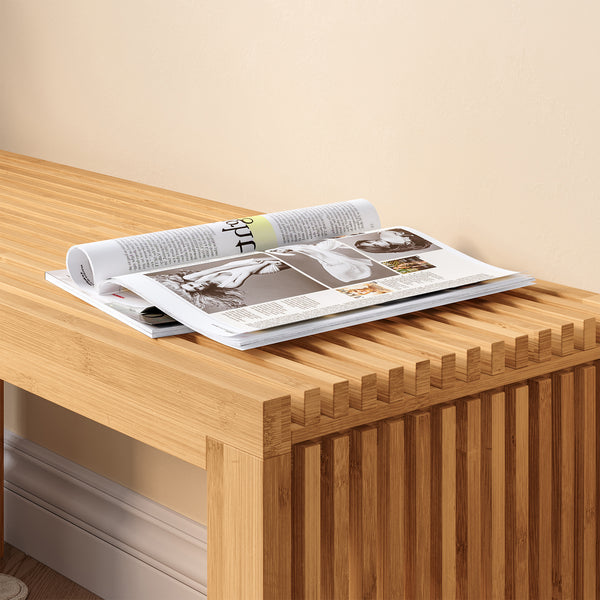 Cipőtartó pad Korjad 90x33x43 cm bambusz [en.casa]