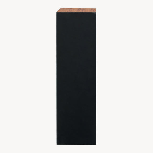 Könyvespolc Trond 80x30x23 cm fekete/diófa hatású [en.casa]