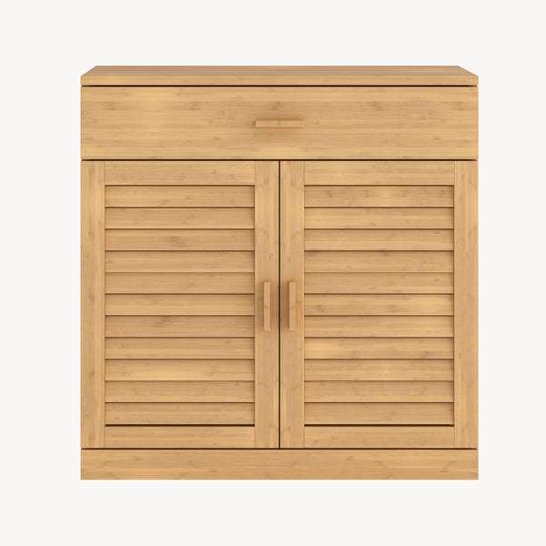 Cipőszekrény Aarela 67x66x34 cm bambusz [en.casa]