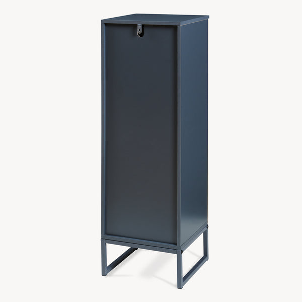 Fürdőszobai szekrény Svanes 90x30x30 cm sötétszürke/natúr [en.casa]