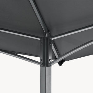 Grillpavilon Parga BBQ 250 x 241 x 151 cm sötétszürke [en.casa]