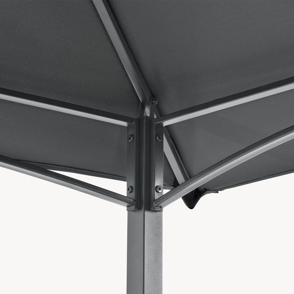 Grillpavilon Parga BBQ 250 x 241 x 151 cm sötétszürke [en.casa]
