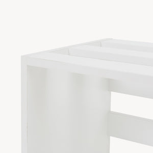 Kisasztal Rønde 43x64x33 cm fehér [en.casa]