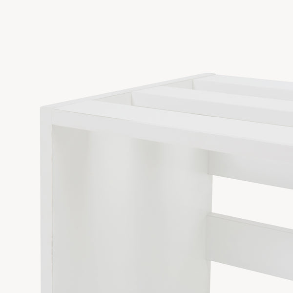 Kisasztal Rønde 43x64x33 cm fehér [en.casa]