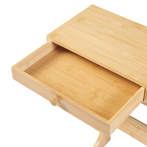 Monitorállvány Hallstahammar 56x18x9,5 cm bambusz [en.casa]