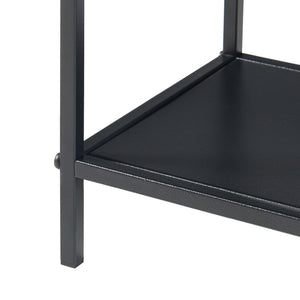 Konzolasztal Beesel 65,5x60x20 cm fekete [en.casa]