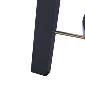 Dohányzóasztal Taivalkoski 120x43x40 cm fekete/rattan-hatású [en.casa]