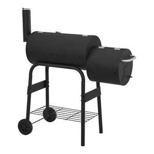 Füstölő grill Arielli 115x110x64cm fekete [casa.pro]