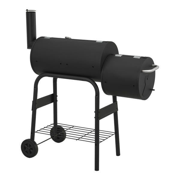 Füstölő grill Arielli 115x110x64cm fekete [casa.pro]