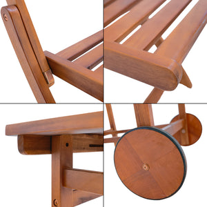 Kerti étkező garnitúra Ancarano 5 részes akácfa FSC® tanúsítvánnyal [en.casa]