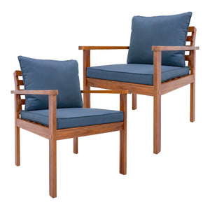 4 részes akácfa kerti bútor szett Brittoli FSC® tanúsítvánnyal [en.casa]