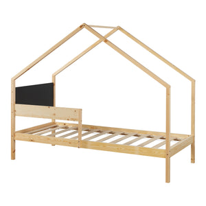 Házikó gyerekágy kihúzható ággyal matraccal Sodankylä 90x200cm [en.casa]