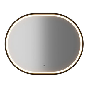 Mosdószekrény Newport 80x57x39 cm LED-tükörrel tölgyfa hatású [en.casa]