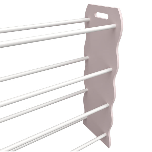 Gyerekpolc Vestnes 12 tárolódobozzal vattacukor/fehér [en.casa]