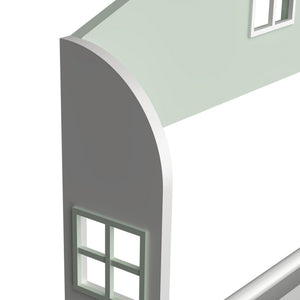 Gyerek könyvespolc Vipsali 106x60x12 cm mentazöld/fehér [en.casa]