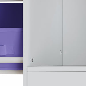 Gyerekpolc Farusa 80x90x30 cm Aqua Dream-motívum [en.casa]