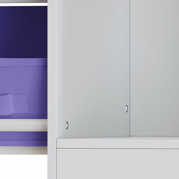 Gyerekpolc Farusa 80x90x30 cm Aqua Dream-motívum [en.casa]
