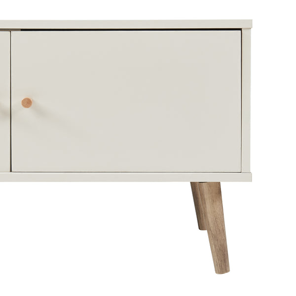 TV szekrény Hallevil 150x39x45 cm világosszürke [en.casa]