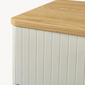 Komód Ferrersp 3 fiókkal 70x60x40 cm tölgyfa hatású/homokszín [en.casa]