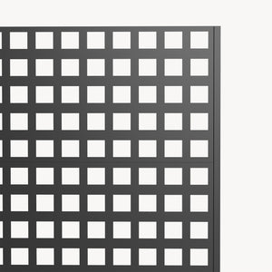 Gurulós válaszfal Toma virágosládával acél 190x82x38 cm fekete [casa.pro]