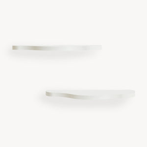 Gyerek fali polc 2db-os szett Sirlstalo 57x19x3 cm fehér [en.casa]