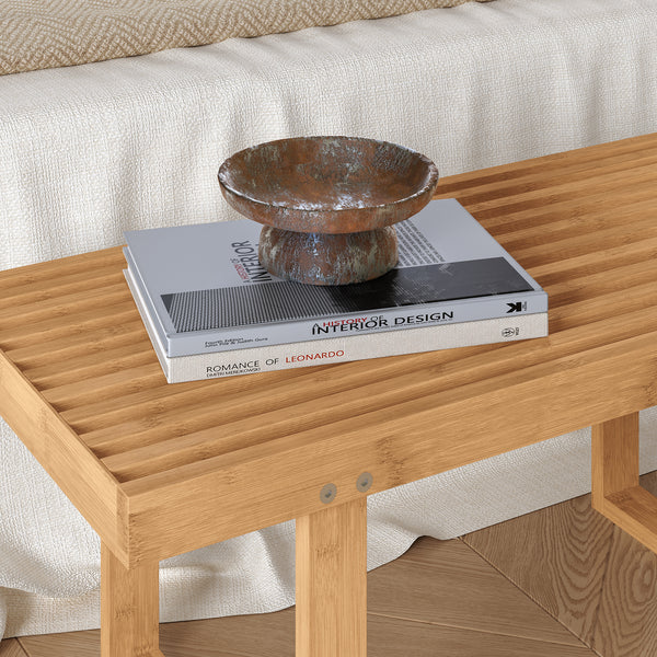 Pad Aarela 91x41x38 cm bambusz [en.casa]