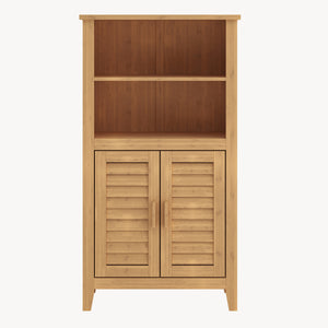 Kis szekrény Rirg 92x50x25 cm bambusz természetes [en.casa]