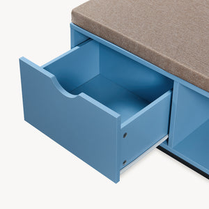 Colwyn cipősszekrény 80x40x45 cm Kék [en.casa]