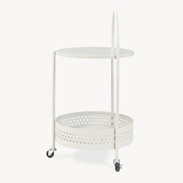 Zsúrkocsi Jässaatka acél 76x40 cm szürke [en.casa]