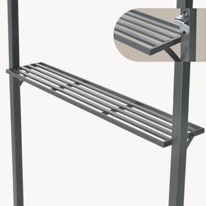 Grillpavilon Parga BBQ 250 x 241 x 151 cm sötétszürke [en.casa]
