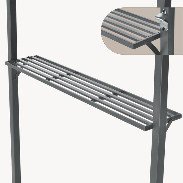 Grillpavilon Parga BBQ 250 x 241 x 151 cm sötétszürke [en.casa]