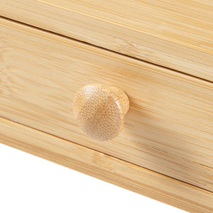 Monitorállvány Hallstahammar 56x18x9,5 cm bambusz [en.casa]