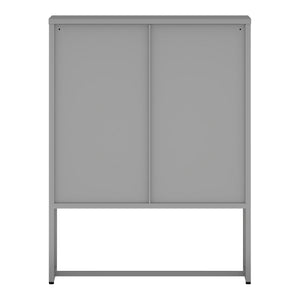 Irodai szekrény Sund 3 fiókkal 105x80x40 cm acél szürke [en.casa]