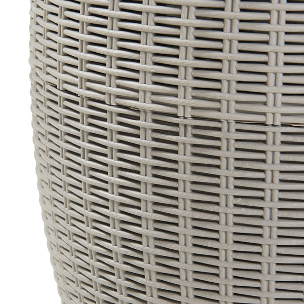 Kerti hűtőláda és ülőke Avetrana 44x Ø40 cm világosbarna [casa.pro]