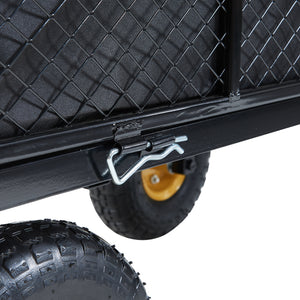 Kézi kocsi Corropoli 112x51 cm max. 550kg fekete/sárga [pro.tec]
