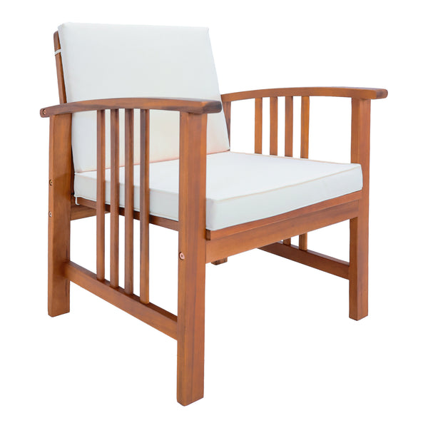 4 részes akácfa kerti bútor szett Brissogne FSC® tanúsítvánnyal [en.casa]