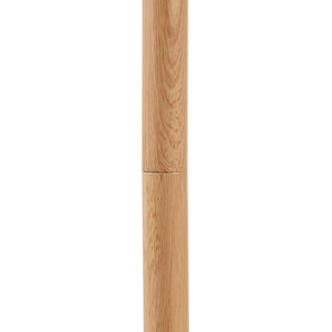 Állólámpa Banchory fém 163 cm fa hatású/fehér [lux.pro]