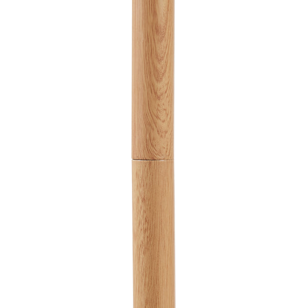 Állólámpa Banchory fém 163 cm fa hatású/fehér [lux.pro]