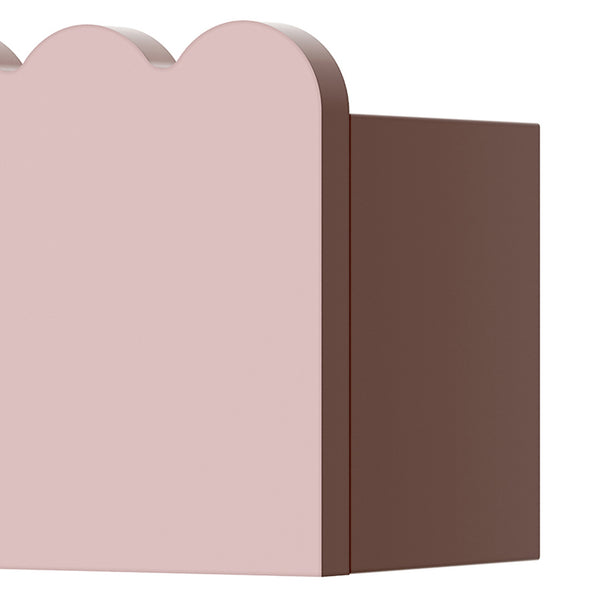 Gyerek fali polc 2db-os szett Vestnes 40x10x10 cm vattacukor [en.casa]